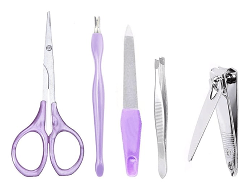 Stainless Steel Manicure Pedicure Kit For Girls And Women For Salon And Home Use Multicolor - Image 2